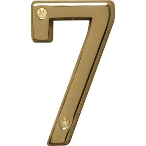 HY-KO - Polished Brass Prestige House Marker Number